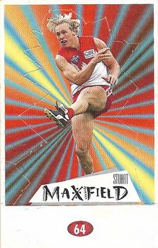 1997 Select AFL Stickers - Stand Ups #64 Stuart Maxfield Front